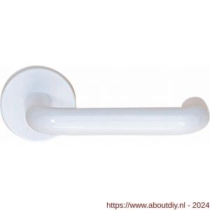 Intersteel 0009 deurkruk Nylon met rozet met sleutelplaatje wit - A26008853 - afbeelding 1