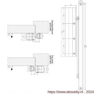 Intersteel Essentials 4801 deurdranger met glijarm 110 260x59x37 mm sluitkracht 2~5 - A26006945 - afbeelding 2