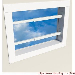 SecuBar Duo bovenlicht-klapraam barrière-stang staal 31-55 cm RAL 9010 wit - A50750117 - afbeelding 3