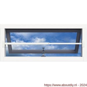 SecuBar Single bovenlicht-klapraam barrière-stang staal 60-110 cm RAL 9010 wit - A50750118 - afbeelding 3