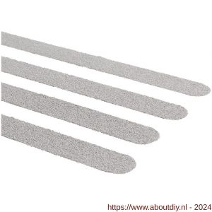 SecuCare antislip sticker langwerpig 19x600 mm binnen en buiten trap 15 treden set 15 stuks grijs - A50750275 - afbeelding 1