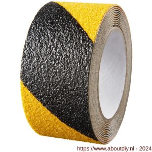 SecuCare antislip sticker op rol 50x3000 mm Heavy Duty binnen en buiten zwart-geel - A50750279 - afbeelding 1