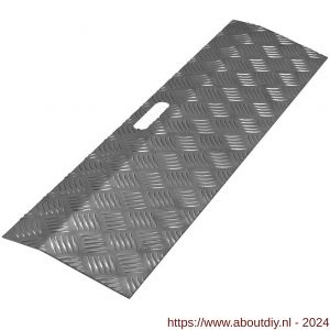 SecuCare drempelhulp aluminium type 1 breedte 78 cm diepte 20 cm hoogte 0-3 cm RAL 7021 zwartgrijs 150 kg - A50750243 - afbeelding 1