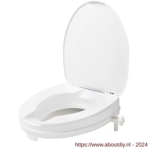 SecuCare toiletverhoger met klep 6 cm hoog maximaal klep verwijderbaar 225 kg - A50750290 - afbeelding 1