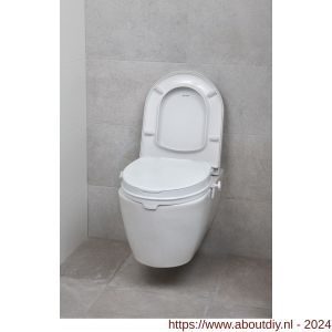 SecuCare toiletverhoger met klep 10 cm hoog maximaal klep verwijderbaar 225 kg - A50750291 - afbeelding 2