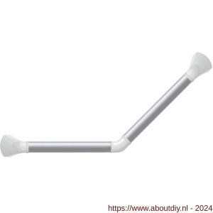 SecuCare wandbeugel aluminium hoek 45 graden 30x30 cm links-rechts wit met montage materiaal - A50750214 - afbeelding 2