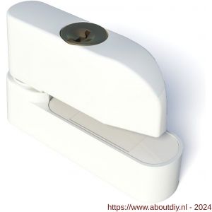 SecuMax raamgrendel 832 draai-kiepramen inclusief slot en sleutel RAL 9010 wit voor draai- en kiepraam - A50750187 - afbeelding 1