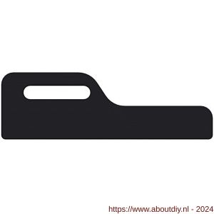 SecuMax kierstandhouder uithouder rubber zwart - A50750180 - afbeelding 1