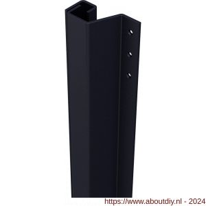 SecuStrip Plus achterdeur buitendraaiend terugligging 0-6 mm L 2115 mm RAL 7021 zwart grijs fijn structuur - A50750026 - afbeelding 1