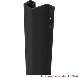 SecuStrip Plus achterdeur buitendraaiend terugligging 14-20 mm L 2300 mm RAL 7021 zwart grijs fijn structuur - A50750059 - afbeelding 1