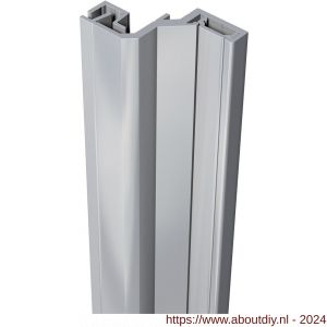 SecuStrip Style achterdeur buitendraaiend terugligging 18-20 mm L 2150 mm blank geanodiseerd - A50750085 - afbeelding 1