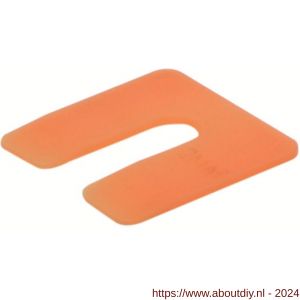 GB 34602 uitvulplaatje oranje zak 2 mm 50x50 mm kunststof in zakverpakking - A18002584 - afbeelding 1