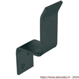 GB 714908 deurbalkhaak open maximaal 55x75 mm 44x5,5 mm epoxy coating zwart - A18002512 - afbeelding 1