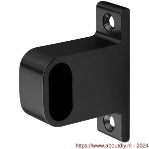Hermeta 1040 garderobebuis steun eind Gardelux 1 type 2 mat zwart EAN sticker - A20101551 - afbeelding 1