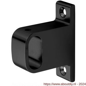 Hermeta 1042 garderobebuis steun midden Gardelux 1 type 2 mat zwart EAN sticker - A20101553 - afbeelding 1