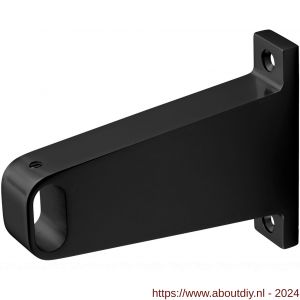 Hermeta 1052 garderobebuis steun midden Gardelux 1 type 3 mat zwart EAN sticker - A20101557 - afbeelding 1