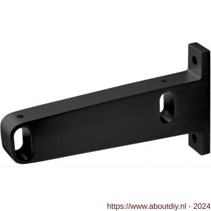 Hermeta 1082 garderobebuis steun midden Gardelux 1 type 5 mat zwart EAN sticker - A20101569 - afbeelding 1