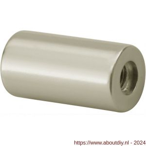 Hermeta 3530 leuninghouder zuil D=20 mm L=39 mm 2x M8 nieuw zilver EAN sticker - A20101002 - afbeelding 1