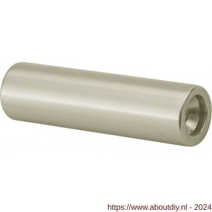 Hermeta 3531 leuninghouder zuil D=20 mm L=71 mm 2x M8 nieuw zilver EAN sticker - A20101006 - afbeelding 1