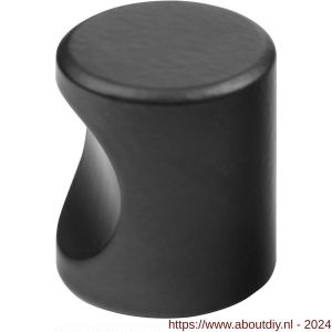 Hermeta 3731 cilinder meubelknop 20x23 mm M4 zwart EAN sticker - A20101390 - afbeelding 1