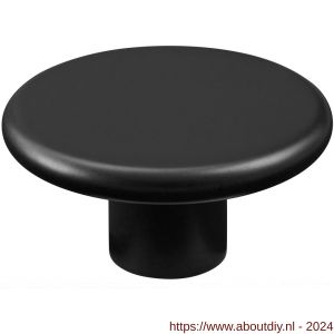 Hermeta 3755 meubelknop rond 50 mm zwart EAN sticker - A20101394 - afbeelding 1