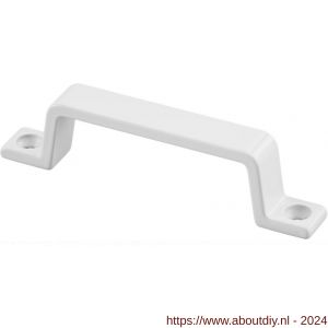 Hermeta 4200 hand- en meubelgreep 90 mm opschroevend wit EAN sticker - A20101106 - afbeelding 1