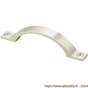 Hermeta 4221 hand- en meubelgreep 96 mm opschroevend nieuw zilver EAN sticker - A20101138 - afbeelding 1