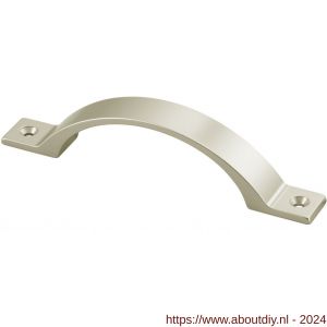 Hermeta 4222 hand- en meubelgreep 128 mm opschroevend nieuw zilver EAN sticker - A20101143 - afbeelding 1