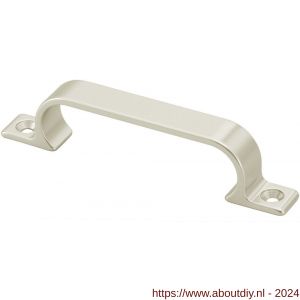 Hermeta 4231 hand- en meubelgreep 96 mm opschroevend nieuw zilver EAN sticker - A20101153 - afbeelding 1