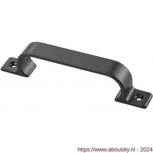 Hermeta 4232 hand- en meubelgreep 128 mm opschroevend mat zwart EAN sticker - A20101717 - afbeelding 1