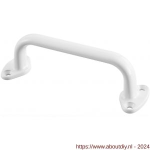Hermeta 4265 hand- en meubelgreep 195 mm opschroevend wit EAN sticker - A20101934 - afbeelding 1