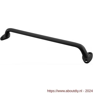 Hermeta 4270 hand- en meubelgreep 400 mm opschroevend zwart EAN sticker - A20102088 - afbeelding 1