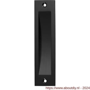 Hermeta 4558 schuifdeurkom 150x40 mm recht zwart EAN sticker - A20101976 - afbeelding 1