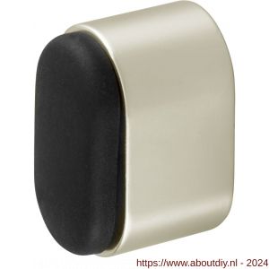 Hermeta 4700 deurbuffer ovaal 25 mm nieuw zilver EAN sticker - A20100090 - afbeelding 1