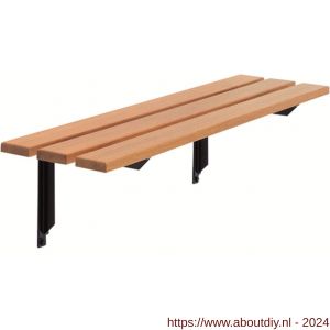 Hermeta 3007 zitbank zitdeel hout 90x25 mm meranti hardhout per meter - A20101350 - afbeelding 3