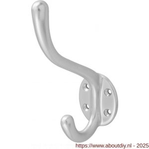 Hermeta 0010 garderobe hoed- en jashaak enkel naturel - A20100733 - afbeelding 1