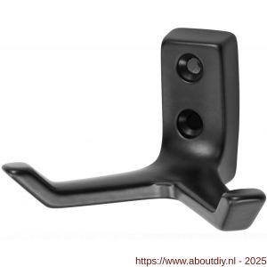 Hermeta 0033 garderobe jashaak dubbel zwart - A20101376 - afbeelding 1