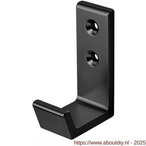 Hermeta 0115 garderobe jashaak enkel mat zwart - A20101415 - afbeelding 1