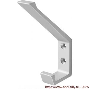 Hermeta 0138 garderobe hoed- en jashaak enkel mat naturel - A20100749 - afbeelding 1
