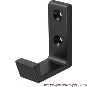 Hermeta 0139 garderobe jashaak enkel mat zwart - A20102223 - afbeelding 1