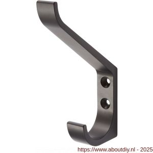 Hermeta 0148 garderobe hoed- en jashaak enkel mat zwart - A20101502 - afbeelding 1