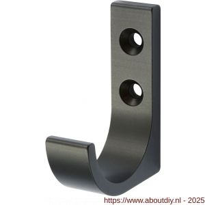 Hermeta 0149 garderobe jashaak enkel mat zwart - A20101503 - afbeelding 1