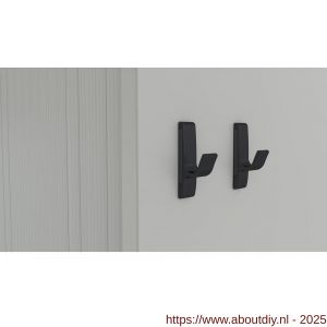Hermeta 0150 magneet jashaak enkel mat zwart EAN sticker - A20101507 - afbeelding 2