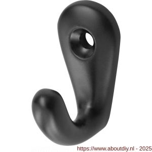 Hermeta 0557 handdoekhaak zwart - A20101378 - afbeelding 1