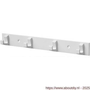Hermeta 0654 handdoekrek 4 haaks wit - A20100695 - afbeelding 1