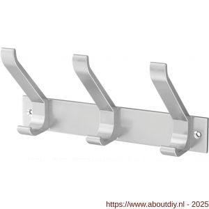 hermeta 0683 handdoekrek kapstok 3x haak nummer 880 naturel - A20100717 - afbeelding 1