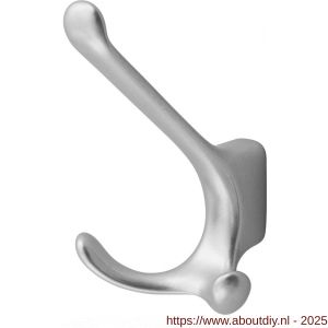 Hermeta 0820 garderobe hoed- en jashaak dubbel naturel - A20100725 - afbeelding 1