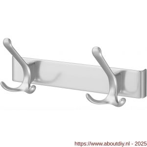 Hermeta 0822 garderobe kapstok 2x haak nummer 820 naturel - A20100590 - afbeelding 1