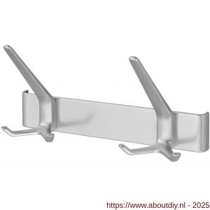 Hermeta 0862 garderobe kapstok 2x haak nummer 860 naturel - A20100602 - afbeelding 1