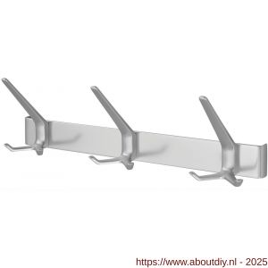 Hermeta 0863 garderobe kapstok 3x haak nummer 860 naturel - A20101806 - afbeelding 1